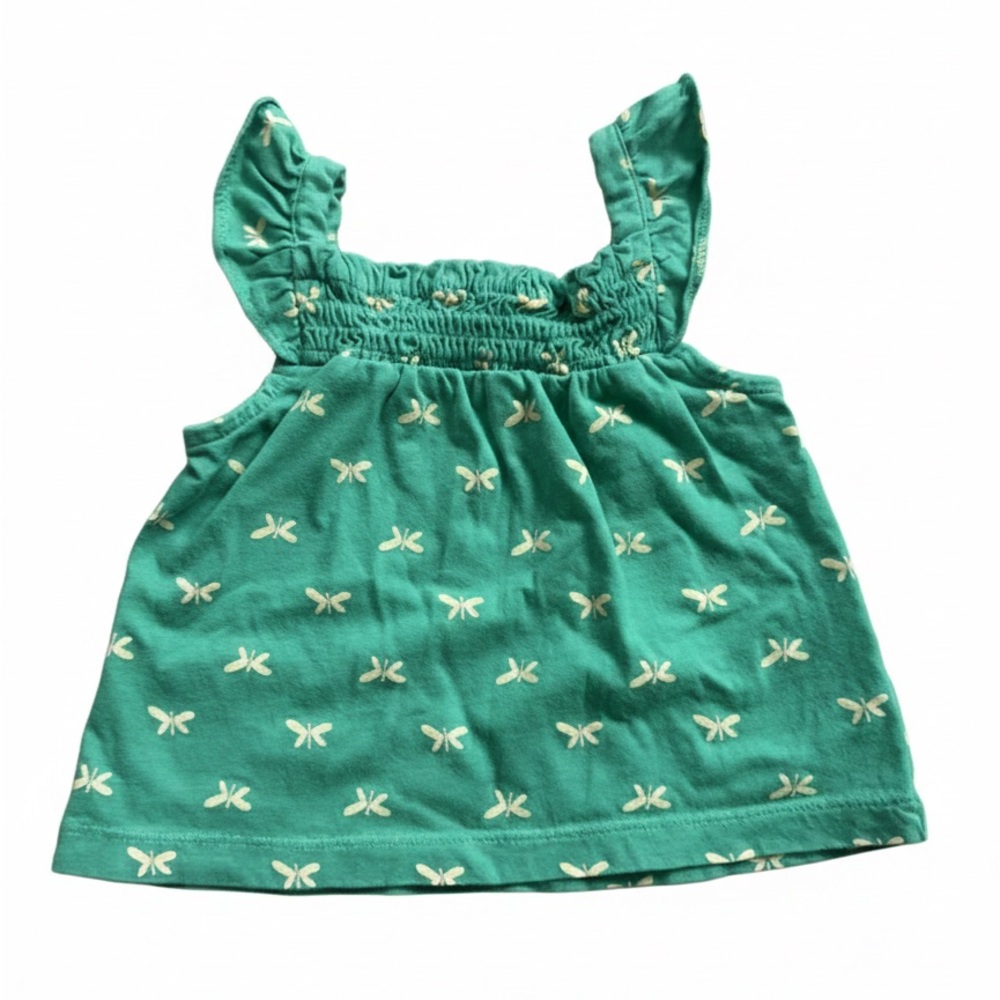 Carter's Teal Butterfly Print Tank Top